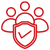 dakreiniging Kaba rood icon Veiligheid